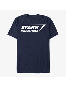 Pánské tričko Merch Marvel Avengers Classic - Stark Logo Unisex T-Shirt Navy Blue