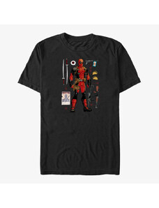 Pánské tričko Merch Marvel Deadpool - Items Unisex T-Shirt Black