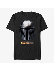 Pánské tričko Merch Star Wars: The Mandalorian - Mandalorian Helmet Unisex T-Shirt Black