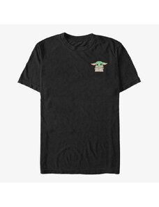 Pánské tričko Merch Star Wars: The Mandalorian - Baby Yoda Unisex T-Shirt Black