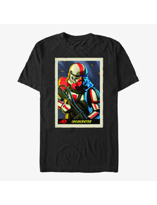 Pánské tričko Merch Star Wars: The Mandalorian - Incinerator Card Unisex T-Shirt Black