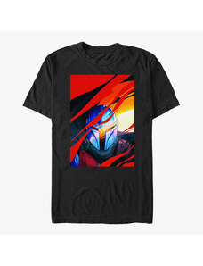 Pánské tričko Merch Star Wars: The Mandalorian - Illustrated Mandalorian Smoke Unisex T-Shirt Black