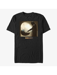 Pánské tričko Merch Star Wars: The Mandalorian - Boxed Scene Unisex T-Shirt Black