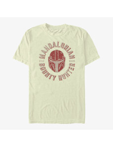 Pánské tričko Merch Star Wars: The Mandalorian - Lone Wolf Unisex T-Shirt Natural