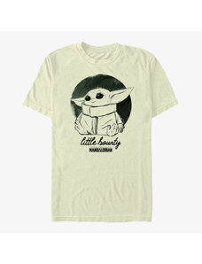 Pánské tričko Merch Star Wars: The Mandalorian - Ink Baby Unisex T-Shirt Natural