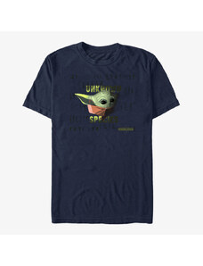 Pánské tričko Merch Star Wars: The Mandalorian - Unknown Species Unisex T-Shirt Navy Blue