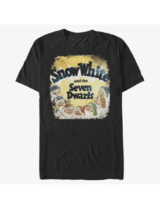 Pánské tričko Merch Disney Snow White - Vintage Dwarfs Unisex T-Shirt Black