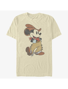 Pánské tričko Merch Disney Classic Mickey - WESTERN MICKEY Unisex T-Shirt Natural