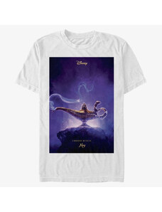 Pánské tričko Merch Disney Aladdin Live Action - Aladdin Live Action Poster Unisex T-Shirt White