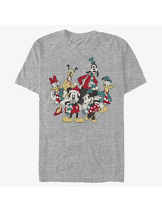 Pánské tričko Merch Disney Mickey Classic - HOLIDAY GROUP Unisex T-Shirt Heather Grey