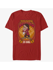 Pánské tričko Merch Disney Snow White and the Seven Dwarfs - Grumpy Gig Unisex T-Shirt Red
