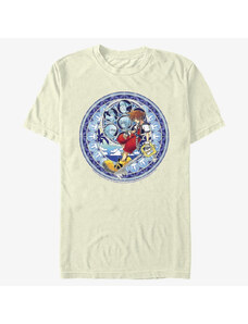 Pánské tričko Merch Disney Kingdom Hearts - Stained Glass Sora Unisex T-Shirt Natural