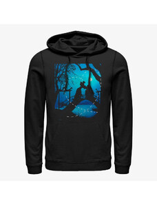 Pánská mikina Merch Disney Lady and the Tramp - Silhouette Love Unisex Hoodie Black