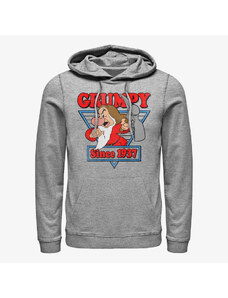 Pánská mikina Merch Disney Princesses - A Little Grumpy Unisex Hoodie Heather Grey