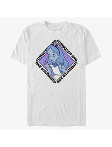 Pánské tričko Merch Disney Alice in Wonderland - Alice Face Unisex T-Shirt White