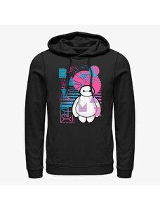 Pánská mikina Merch Disney Big Hero 6 Movie - Baymax Electric Unisex Hoodie Black