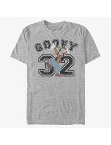 Pánské tričko Merch Disney Classic Mickey - Goofy Collegiate Unisex T-Shirt Heather Grey