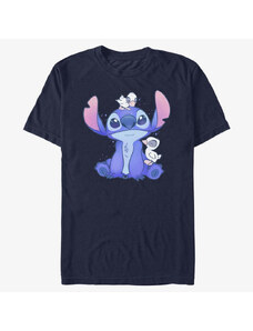 Pánské tričko Merch Disney Classics Lilo & Stitch - Cute Ducks Unisex T-Shirt Navy Blue