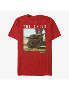 Pánské tričko Merch Star Wars: Classic - Green Child Unisex T-Shirt Red