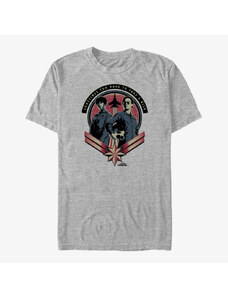 Pánské tričko Merch Captain Marvel: Movie - Fly Girls Unisex T-Shirt Heather Grey