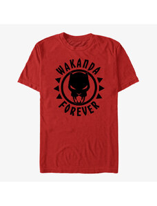 Pánské tričko Merch Marvel Avengers Classic - Panther Logo Unisex T-Shirt Red