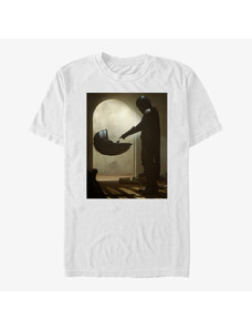 Pánské tričko Merch Star Wars: The Mandalorian - Tall Scene Unisex T-Shirt White