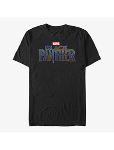 Pánské tričko Merch Marvel Black Panther: Movie - Straight Logo Unisex T-Shirt Black