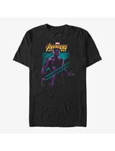 Pánské tričko Merch Marvel Avengers: Infinity War - PANTHER Unisex T-Shirt Black