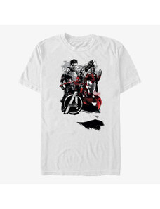 Pánské tričko Merch Marvel Avengers: Infinity War - Classic Heroes Unisex T-Shirt White