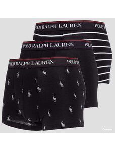 Boxerky Polo Ralph Lauren 3Pack Classic Trunk Black/ White