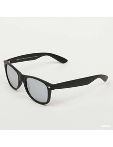 Pánské sluneční brýle Urban Classics Sunglasses Likoma Mirror With Chain Black/ Silver