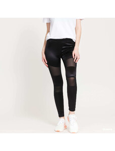 Dámské legíny Urban Classics Ladies Shiny Tech Mesh Leggings Black