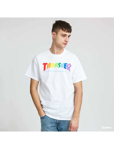 Pánské tričko Thrasher Rainbow Mag Tee White