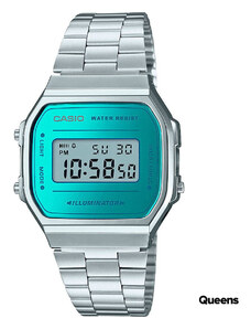 Pánské hodinky Casio A 168WEM-2EF Silver/ Turquoise