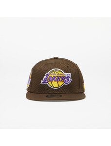 Kšiltovka New Era Los Angeles Lakers Repreve 9FIFTY Snapback Cap Walnut/ True Purple