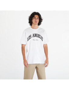 Pánské tričko Urban Classics L.A. College Oversize Tee White