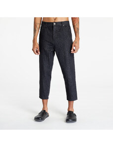 Pánské džíny Urban Classics Cropped Tapered Jeans Realblack Washed