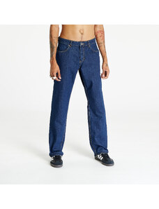 Pánské džíny Urban Classics Open Edge Loose Fit Jeans Mid Indigo Washed