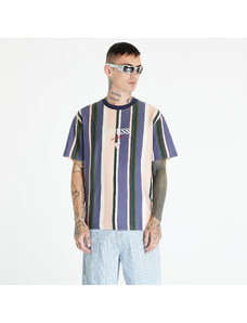 Pánské tričko GUESS Go Multi Stripe Logo Tee Sandy Shore Multi