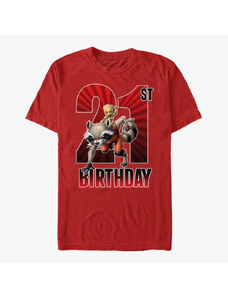 Pánské tričko Merch Marvel Avengers Classic - Groot 21st Bday Unisex T-Shirt Red