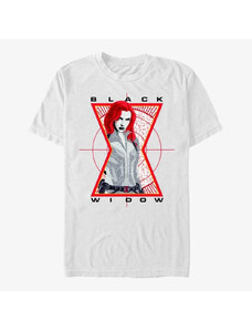 Pánské tričko Merch Marvel Black Widow: Movie - Widow Target Unisex T-Shirt White