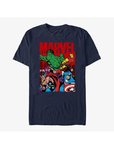 Pánské tričko Merch Marvel Avengers Classic - Team Work Unisex T-Shirt Navy Blue