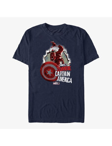 Pánské tričko Merch Marvel What If...? - ZOMBIE CAP POSTER Unisex T-Shirt Navy Blue