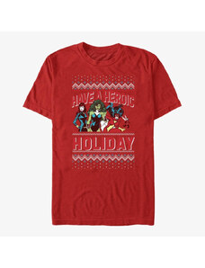 Pánské tričko Merch Marvel Avengers Classic - Heroic Holiday Unisex T-Shirt Red