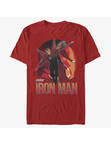 Pánské tričko Merch Marvel Avengers: Infinity War - Invincible Sil Unisex T-Shirt Red