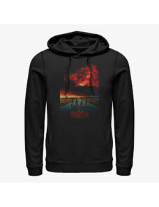 Pánská mikina Merch Netflix Stranger Things - Demogorgon Cloud Poster Unisex Hoodie Black