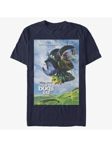 Pánské tričko Merch Pixar A Bug's Life - Bugs Flying Poster Unisex T-Shirt Navy Blue