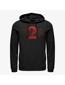 Pánská mikina Merch Netflix Stranger Things - Stranger Two Solid Logo Unisex Hoodie Black