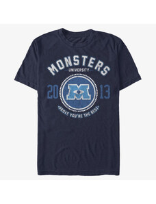 Pánské tričko Merch Pixar Monster's Inc. - Badge Unisex T-Shirt Navy Blue