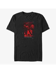 Pánské tričko Merch Netflix Stranger Things - Distort Poster Unisex T-Shirt Black